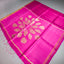 Pushparaga - Fuchsia Pink handwoven Matka silk Jamdani saree