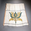 Pushparaga - Ivory, Teal & Ochre Handwoven Matka silk Jamdani saree