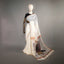 Pushparaga - Ivory, Wine & Charcoal handwoven Matka silk Jamdani saree