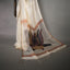 Pushparaga - Ivory, Wine & Charcoal handwoven Matka silk Jamdani saree