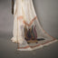 Pushparaga - Ivory, Wine & Charcoal handwoven Matka silk Jamdani saree