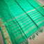 Ratnabali Emerald Green Tussar Matka Banarasi Saree - Antique Gold Zari Border