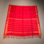 Ratnabali Crimson Red Tussar Matka Banarasi Saree - Antique Gold Zari Border