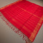 Ratnabali Crimson Red Tussar Matka Banarasi Saree - Antique Gold Zari Border