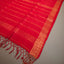 Ratnabali Crimson Red Tussar Matka Banarasi Saree - Antique Gold Zari Border