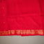 Ratnabali Crimson Red Tussar Matka Banarasi Saree - Antique Gold Zari Border