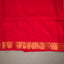Ratnabali Crimson Red Tussar Matka Banarasi Saree - Antique Gold Zari Border