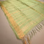 Ratnabali Sage Green Tussar Matka Banarasi Saree - Antique Gold Zari Border