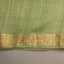 Ratnabali Sage Green Tussar Matka Banarasi Saree - Antique Gold Zari Border