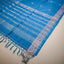 Ratnabali Peacock Blue Tussar Matka Banarasi Saree - Antique Silver-Gold Zari Border