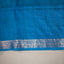 Ratnabali Peacock Blue Tussar Matka Banarasi Saree - Antique Silver-Gold Zari Border