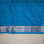 Ratnabali Peacock Blue Tussar Matka Banarasi Saree - Antique Silver-Gold Zari Border