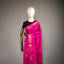 Ratnabali Rani Pink Tussar Matka Banarasi Saree - Antique Gold Zari Border