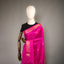 Ratnabali Rani Pink Tussar Matka Banarasi Saree - Antique Gold Zari Border
