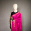 Ratnabali Rani Pink Tussar Matka Banarasi Saree - Antique Gold Zari Border