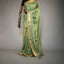 Ratnabali Sage Green Tussar Matka Banarasi Saree - Antique Gold Zari Border