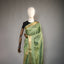 Ratnabali Sage Green Tussar Matka Banarasi Saree - Antique Gold Zari Border