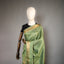Ratnabali Sage Green Tussar Matka Banarasi Saree - Antique Gold Zari Border
