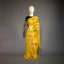 Ratnabali Haldi Yellow Tussar Matka Banarasi Saree - Antique Gold Zari Border