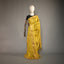 Ratnabali Haldi Yellow Tussar Matka Banarasi Saree - Antique Gold Zari Border