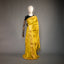 Ratnabali Haldi Yellow Tussar Matka Banarasi Saree - Antique Gold Zari Border