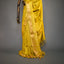 Ratnabali Haldi Yellow Tussar Matka Banarasi Saree - Antique Gold Zari Border
