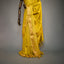 Ratnabali Haldi Yellow Tussar Matka Banarasi Saree - Antique Gold Zari Border