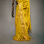 Ratnabali Haldi Yellow Tussar Matka Banarasi Saree - Antique Gold Zari Border