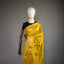 Ratnabali Haldi Yellow Tussar Matka Banarasi Saree - Antique Gold Zari Border