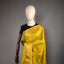 Ratnabali Haldi Yellow Tussar Matka Banarasi Saree - Antique Gold Zari Border