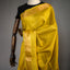 Ratnabali Haldi Yellow Tussar Matka Banarasi Saree - Antique Gold Zari Border