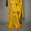 Ratnabali Haldi Yellow Tussar Matka Banarasi Saree - Antique Gold Zari Border