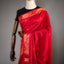 Ratnabali Crimson Red Tussar Matka Banarasi Saree - Antique Gold Zari Border