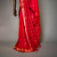 Ratnabali Crimson Red Tussar Matka Banarasi Saree - Antique Gold Zari Border