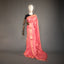Ratnabali Coral Peach Tussar Matka Banarasi Saree - Antique Gold Zari Border
