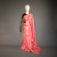 Ratnabali Coral Peach Tussar Matka Banarasi Saree - Antique Gold Zari Border
