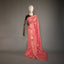 Ratnabali Coral Peach Tussar Matka Banarasi Saree - Antique Gold Zari Border