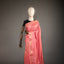 Ratnabali Coral Peach Tussar Matka Banarasi Saree - Antique Gold Zari Border