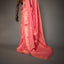 Ratnabali Coral Peach Tussar Matka Banarasi Saree - Antique Gold Zari Border