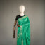 Ratnabali Emerald Green Tussar Matka Banarasi Saree - Antique Gold Zari Border