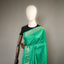 Ratnabali Emerald Green Tussar Matka Banarasi Saree - Antique Gold Zari Border