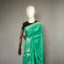 Ratnabali Emerald Green Tussar Matka Banarasi Saree - Antique Gold Zari Border