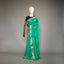 Ratnabali Emerald Green Tussar Matka Banarasi Saree - Antique Gold Zari Border