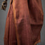 Taraka – Deep Terracotta Rust Matka Silk Sequin Jamdani Saree with Camel Brown Border