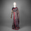 Taraka – Steel Grey Matka Silk Sequin Jamdani Saree with Crimson Border