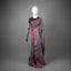 Taraka – Steel Grey Matka Silk Sequin Jamdani Saree with Crimson Border
