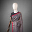 Taraka – Steel Grey Matka Silk Sequin Jamdani Saree with Crimson Border
