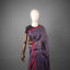 Taraka – Midnight Violet-Indigo Matka Silk Sequin Jamdani Saree with Crimson Border