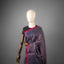 Taraka – Midnight Violet-Indigo Matka Silk Sequin Jamdani Saree with Crimson Border