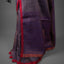 Taraka – Midnight Violet-Indigo Matka Silk Sequin Jamdani Saree with Crimson Border